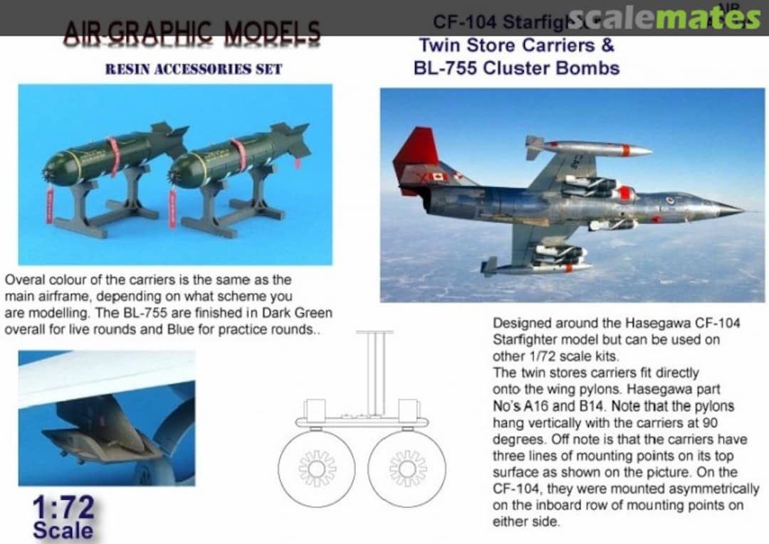 Boxart CF-104 Starfighter AIR.AC-035 Air-Graphic Models