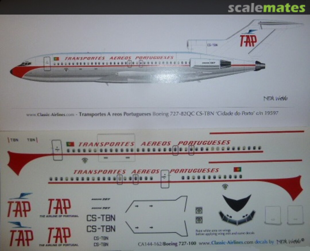 Boxart Boeing 727-100 CA144-162 Classic Airlines