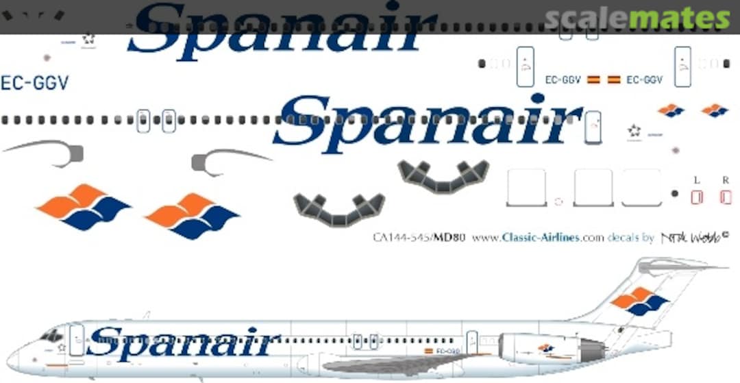 Boxart Spanair MD80 CA144-545 Classic Airlines