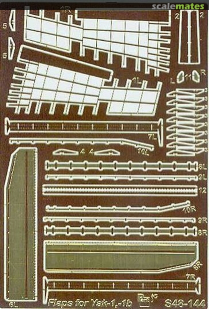 Boxart Yak-1, Yak-1b Flaps S48-144 Part