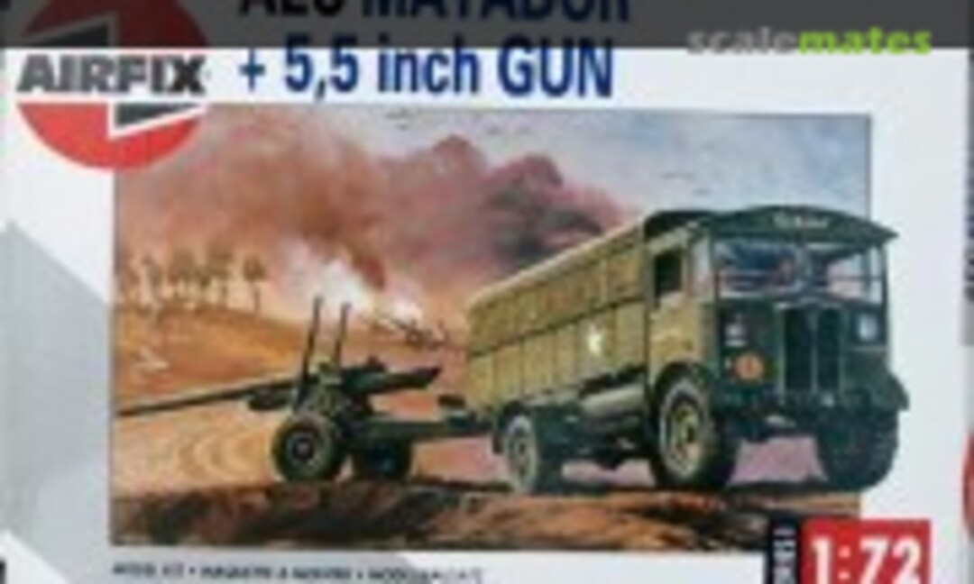 1:76 AEC Matador + 5,5 inch Gun (Airfix 01314)