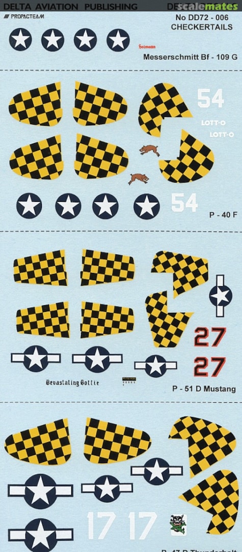 Boxart Checkertails DD72-006 Delta Decals