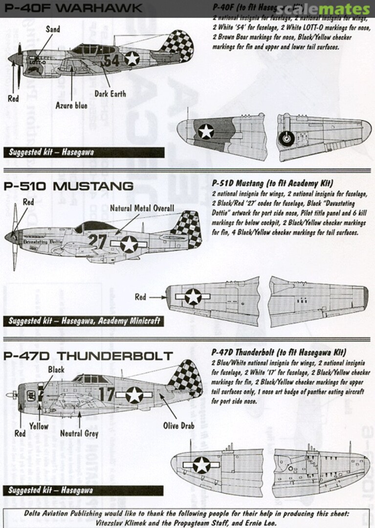 Contents Checkertails DD72-006 Delta Decals