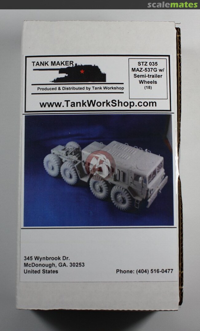 Boxart MAZ-537G & MAZ/ChMZAP-5247G Wheels STZ035 Tank Maker