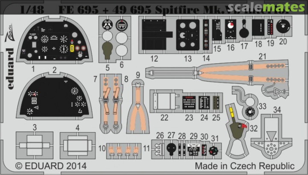 Boxart Spitfire Mk.Vb interior S.A. 49695 Eduard