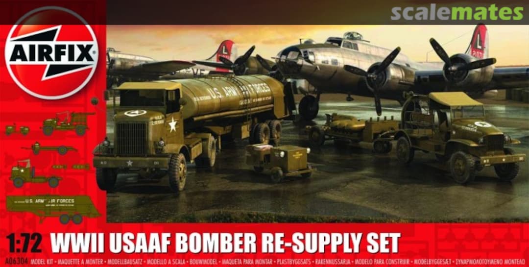 Boxart WWII USAAF Bomber Re-Supply Set A06304 Airfix