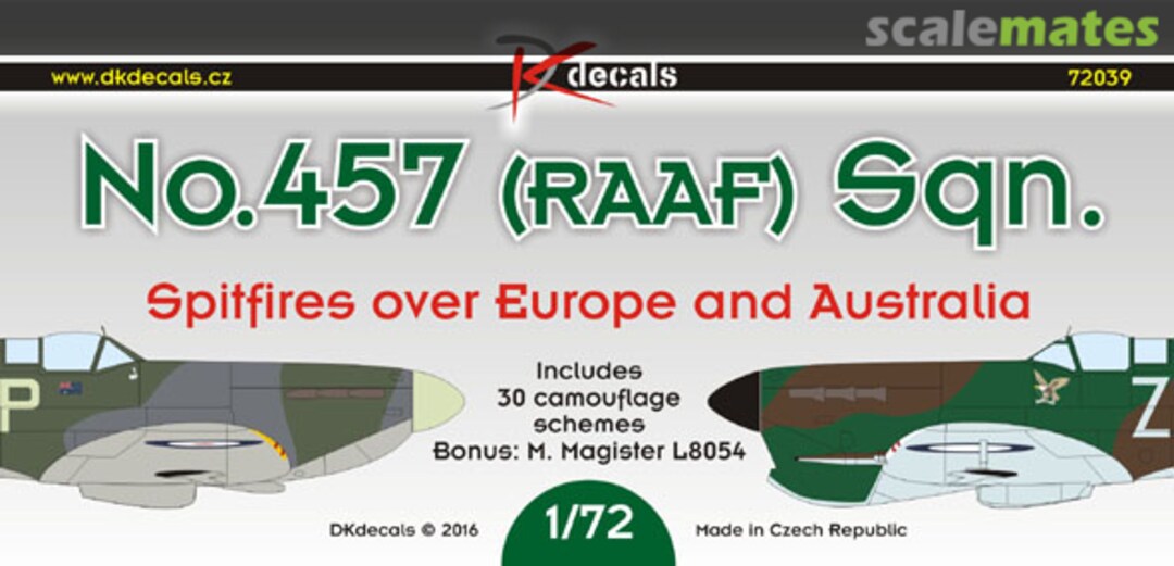 Boxart No.457 (RAAF) Sqn. 72039 DK Decals