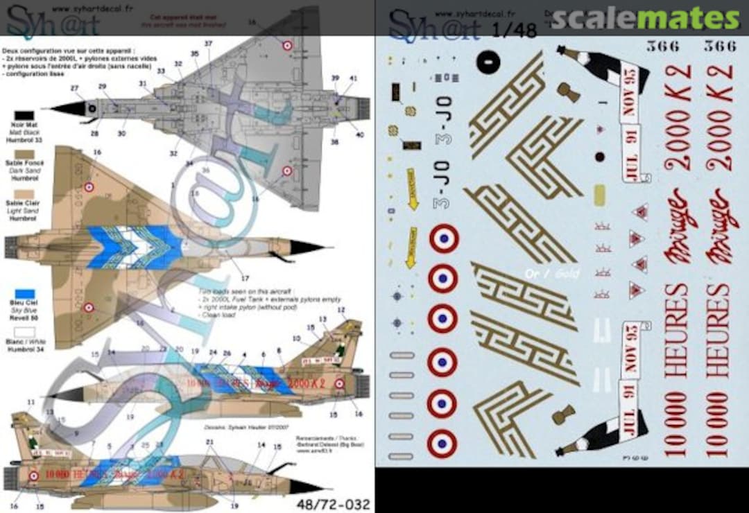 Boxart Dassault Mirage 2000N 72-032 Syhart