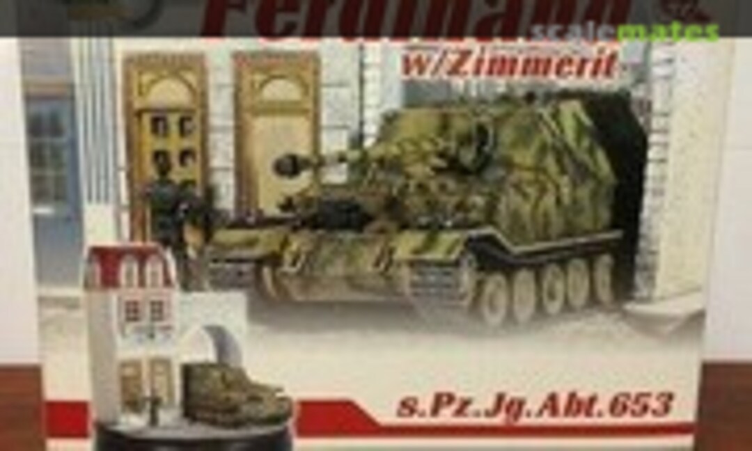 1:72 Ferdinand w/Zimmerit + Diorama Building (Dragon Armor 60341)