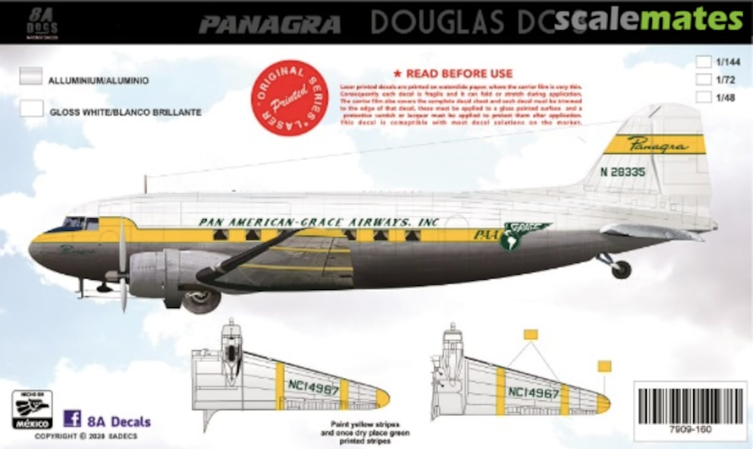 Boxart Douglas DC-3 Panagra 7909-160-48 8aDecs