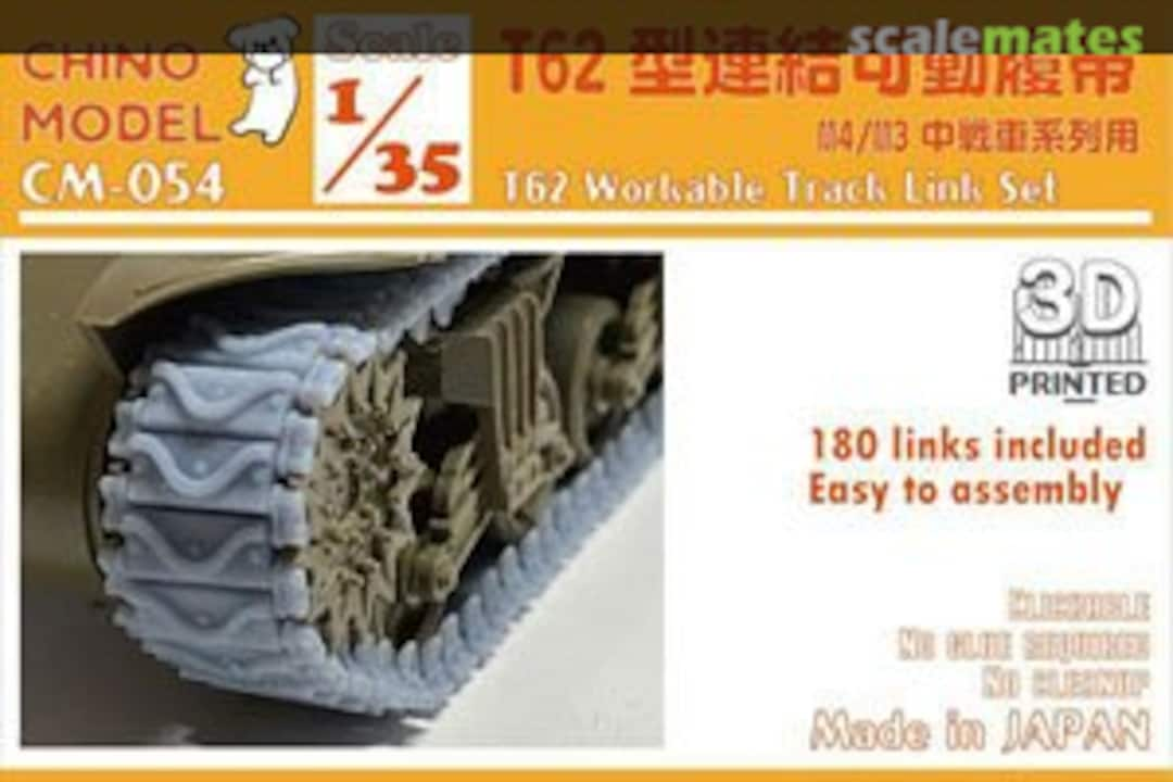 Boxart T62 Workable Track Link Set CM-054 Chino Model