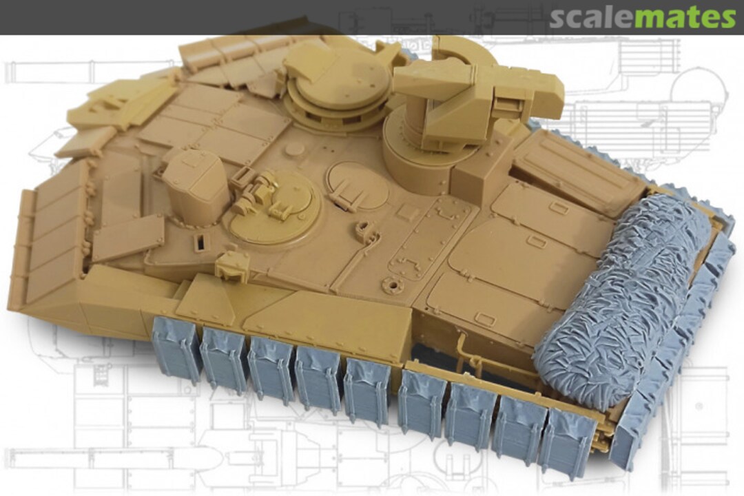 Boxart T-90M (mod. 2023) turret soft-case ERA and stowage 35254 Miniarm