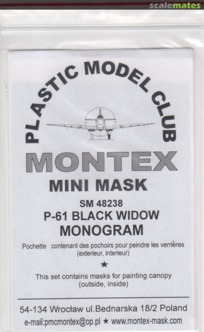 Boxart P-61 Black Widow Paint Masks SM48238 Montex