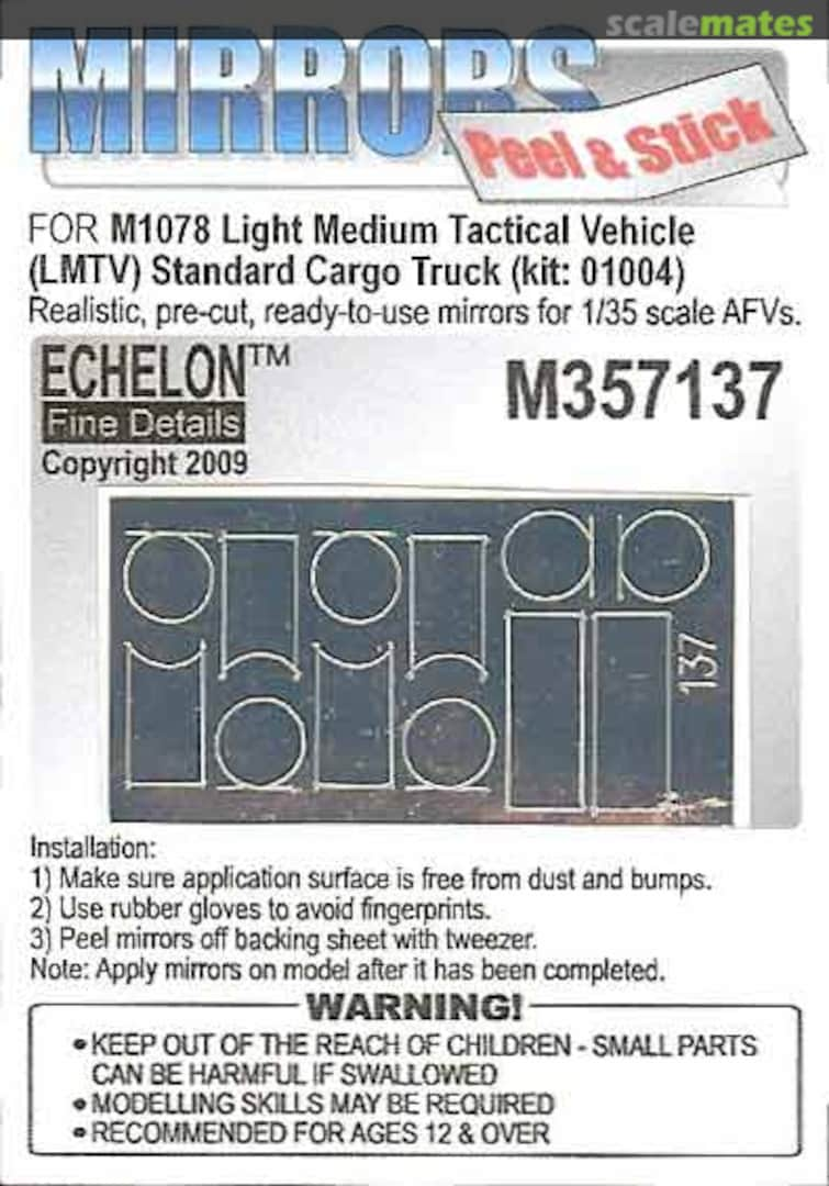 Boxart M1078 Mirrors LMTV Cargo Truck (Trumpeter) M357137 Echelon Fine Details