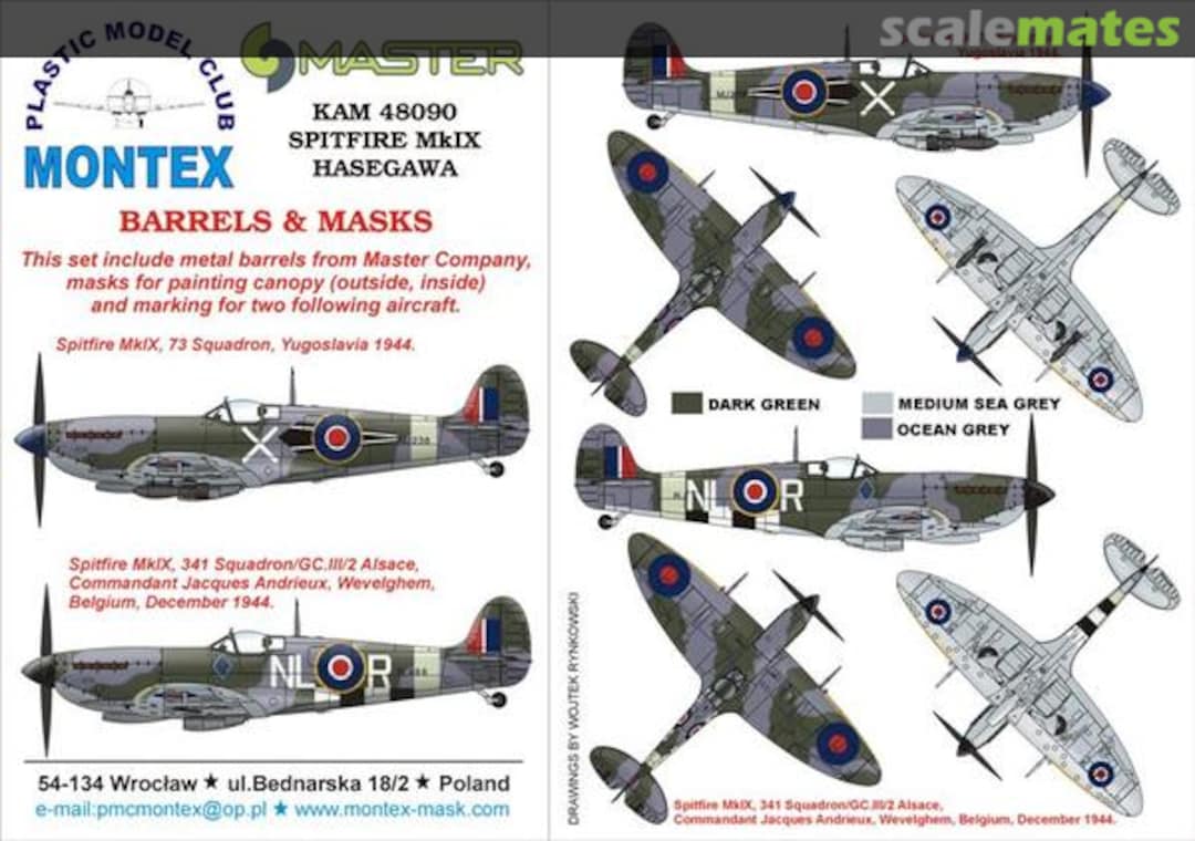 Boxart Spitfire Mk.IX KAM48090 Montex