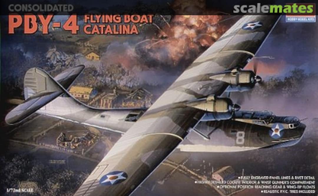 Boxart Consolidated PBY-4 Flying Boat Catalina 2136 Academy