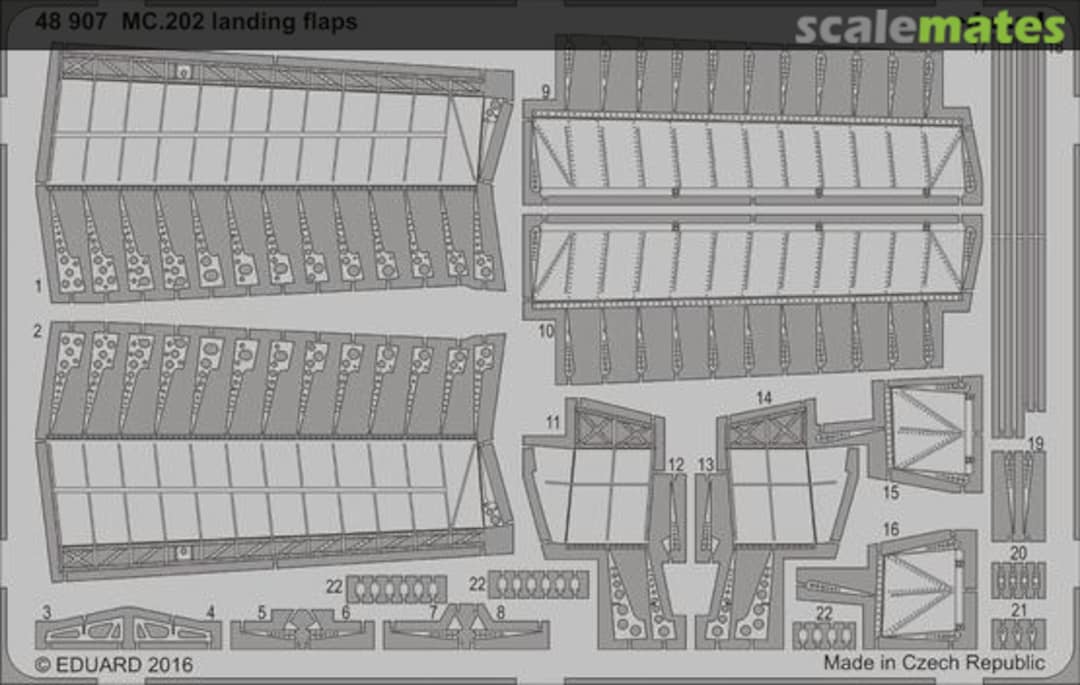 Boxart Macchi C.202 landing flaps 48907 Eduard