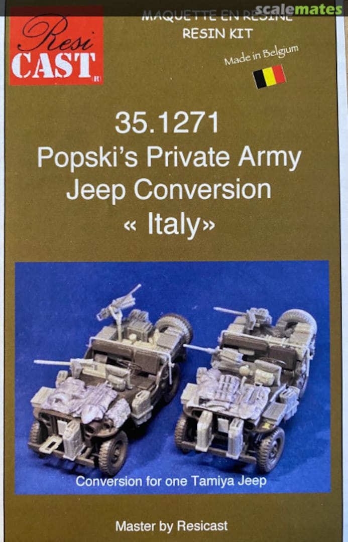 Boxart Popski's Jeep (conversion for Tamiya Jeep) 35.1271 Resicast