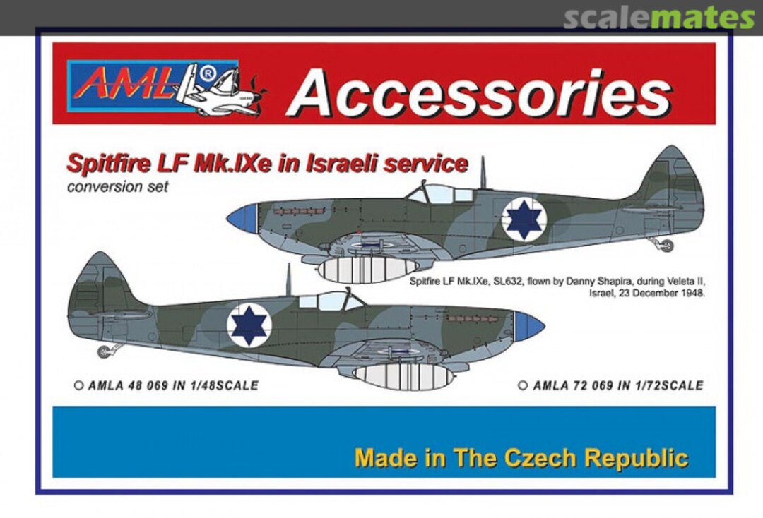 Boxart Spitfire LF Mk.IXe in Israeli service AMLA72069 AML