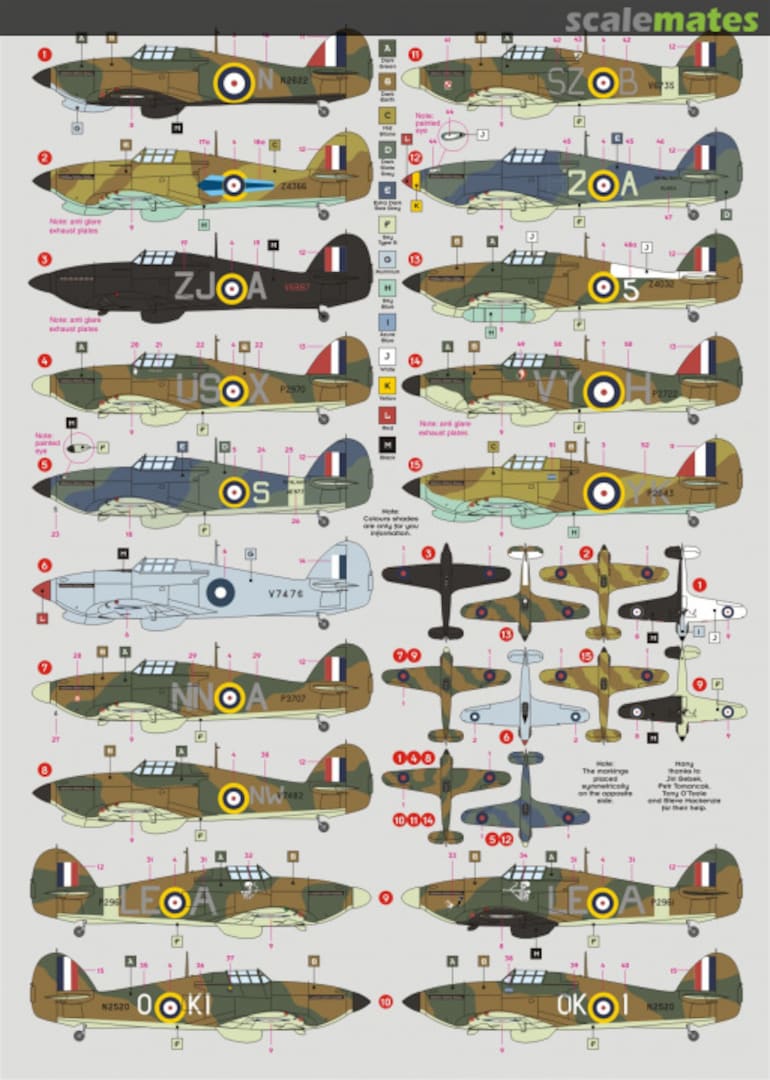 Boxart Hawker Hurricane/Sea Hurricane Mk.I, Pt.2 72076 DK Decals