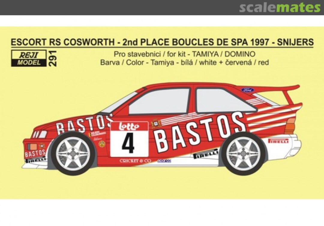 Boxart Ford Escort RS Cosworth 291 REJI Model