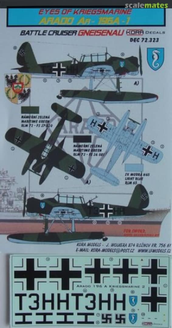 Boxart Arado Ar-196 A-1 DEC72323 Kora Models