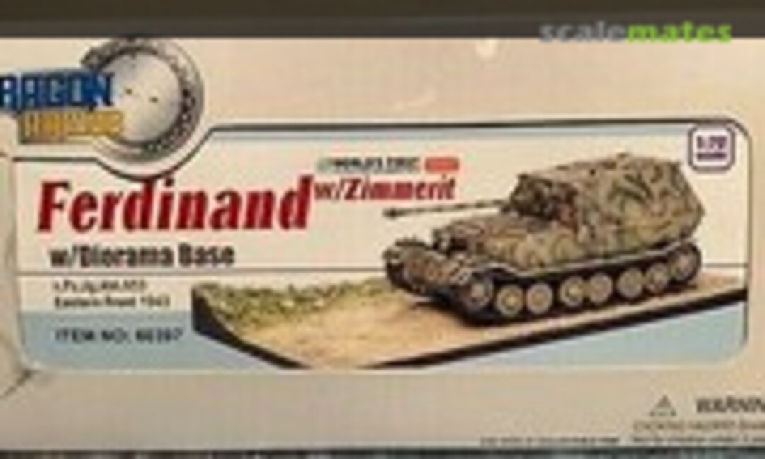 1:72 Ferdinand w/Zimmerit + Diorama Base (Dragon Armor 60397)