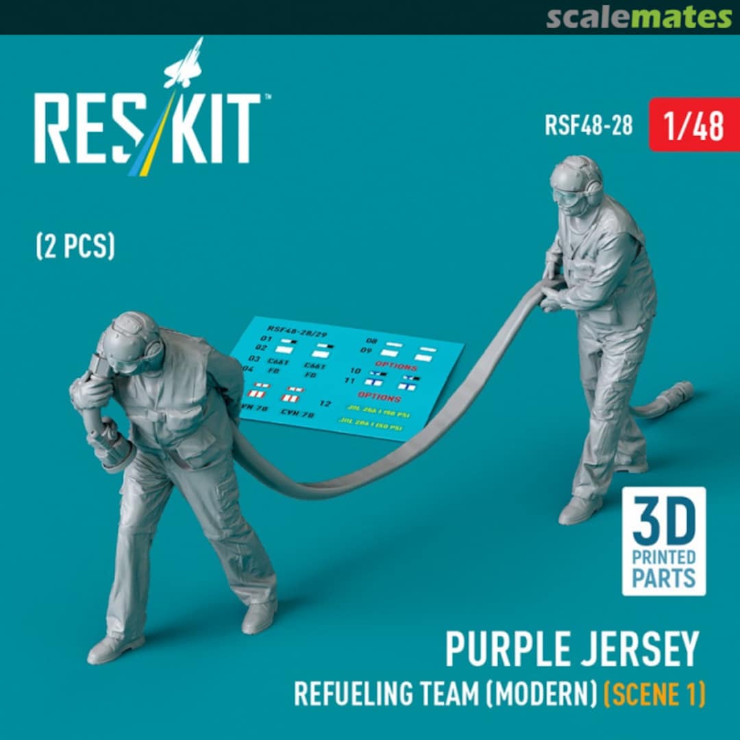 Boxart Purple jersey refueling team (modern) (scene 1) (2 pcs) RSF48-0028 ResKit