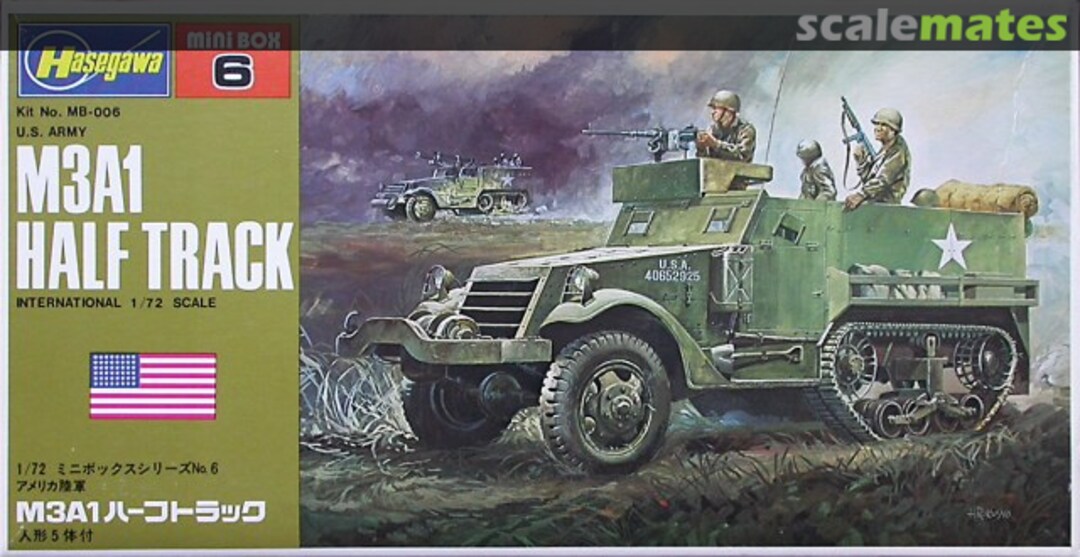 Boxart M3A1 Half Track MB-006-150 Hasegawa