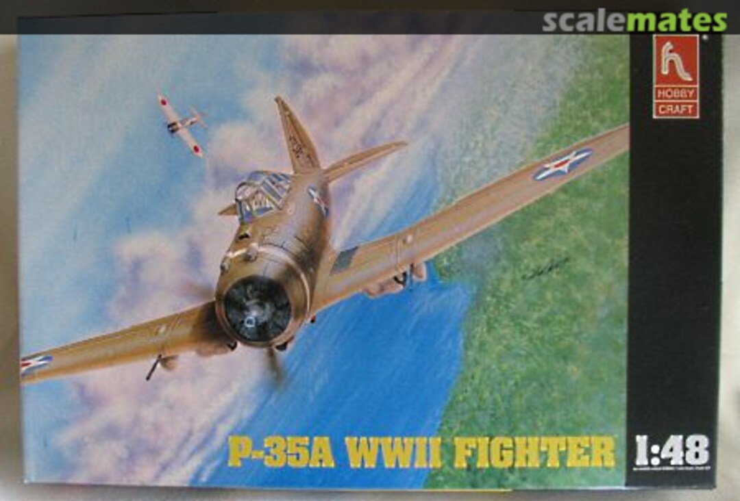 Boxart P-35A WWII Fighter HC1553 Hobbycraft