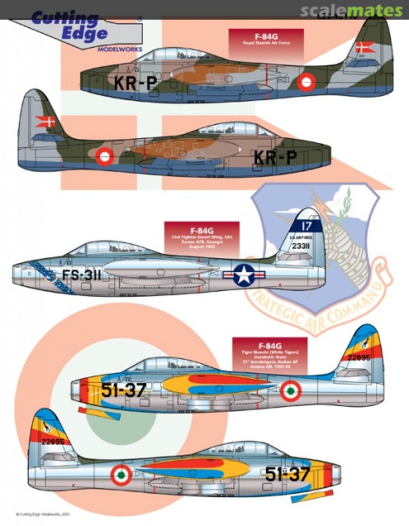 Boxart F-84G Thunderjet CED48110 Cutting Edge Modelworks