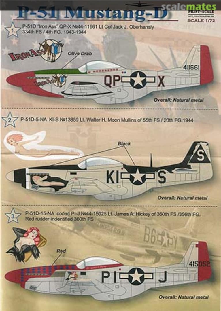 Boxart P-51 Mustang - D 72-039 Print Scale