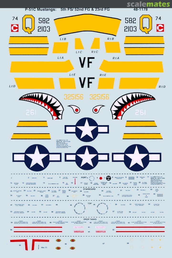 Boxart P-51C (B) Mustangs 48-1178 SuperScale International