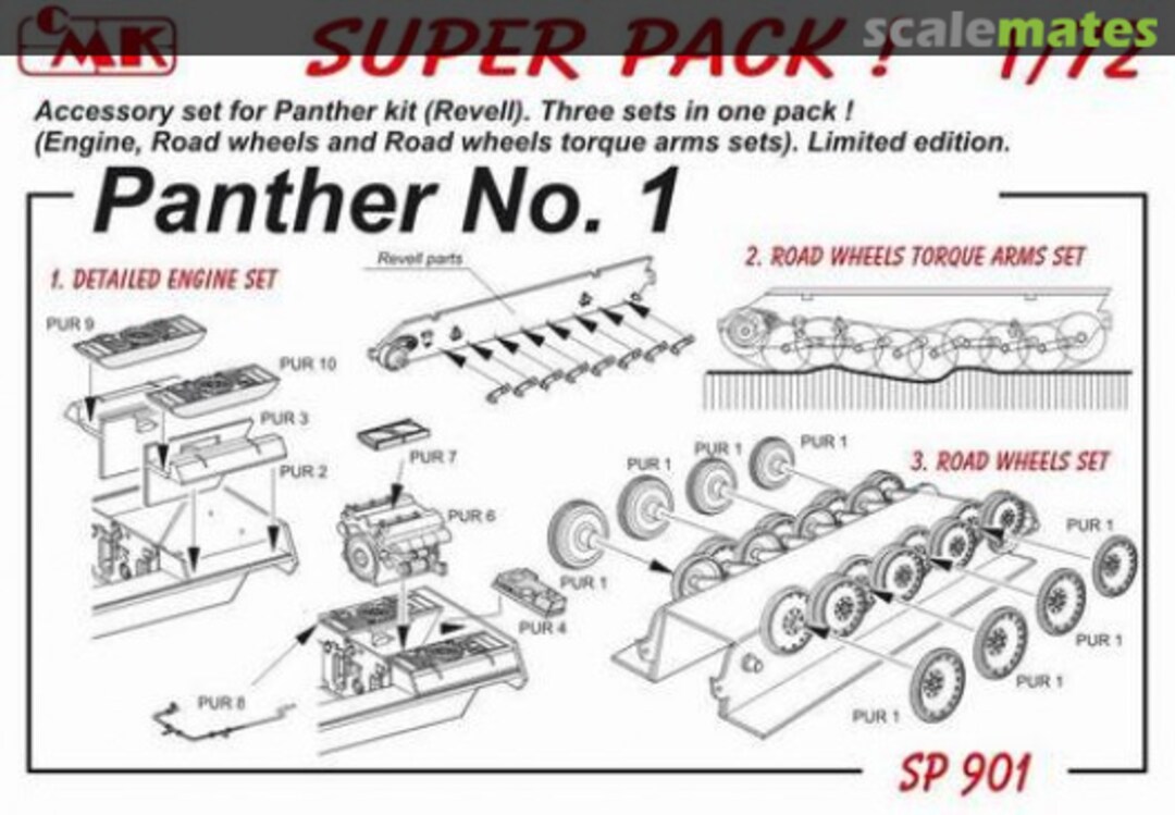 Boxart Super Pack Panther No.1 SP901 CMK