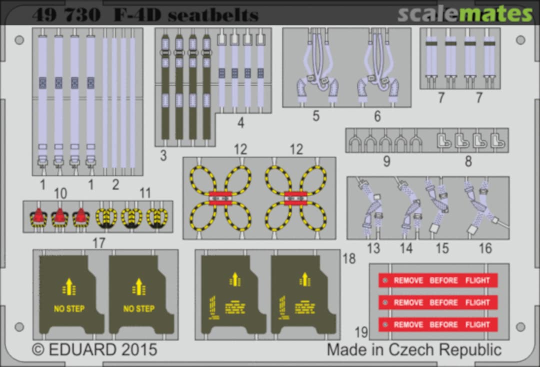 Boxart F-4D seatbelts 49730 Eduard