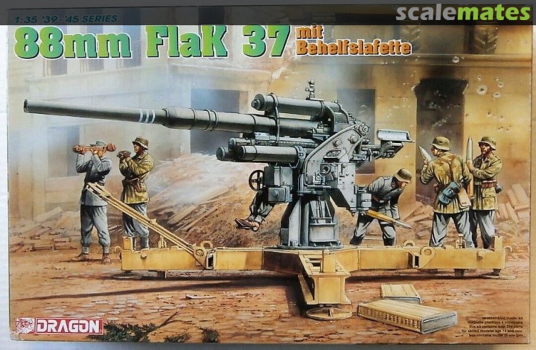 Boxart 88mm FlaK 37 6523 Dragon