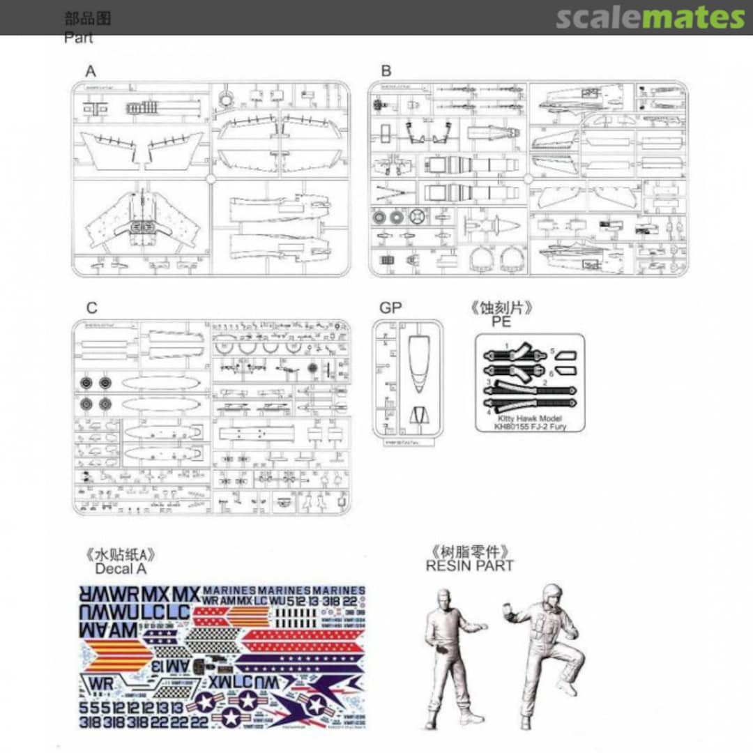 Contents FJ-2 Fury KH80155 Kitty Hawk