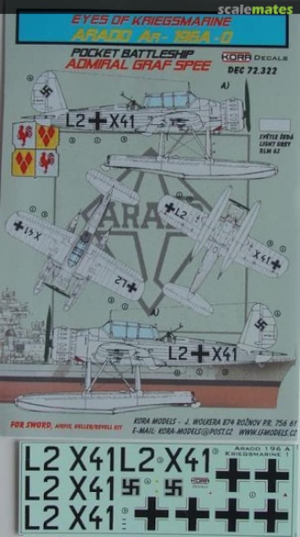 Boxart Arado Ar-196 A-0 DEC72322 Kora Models