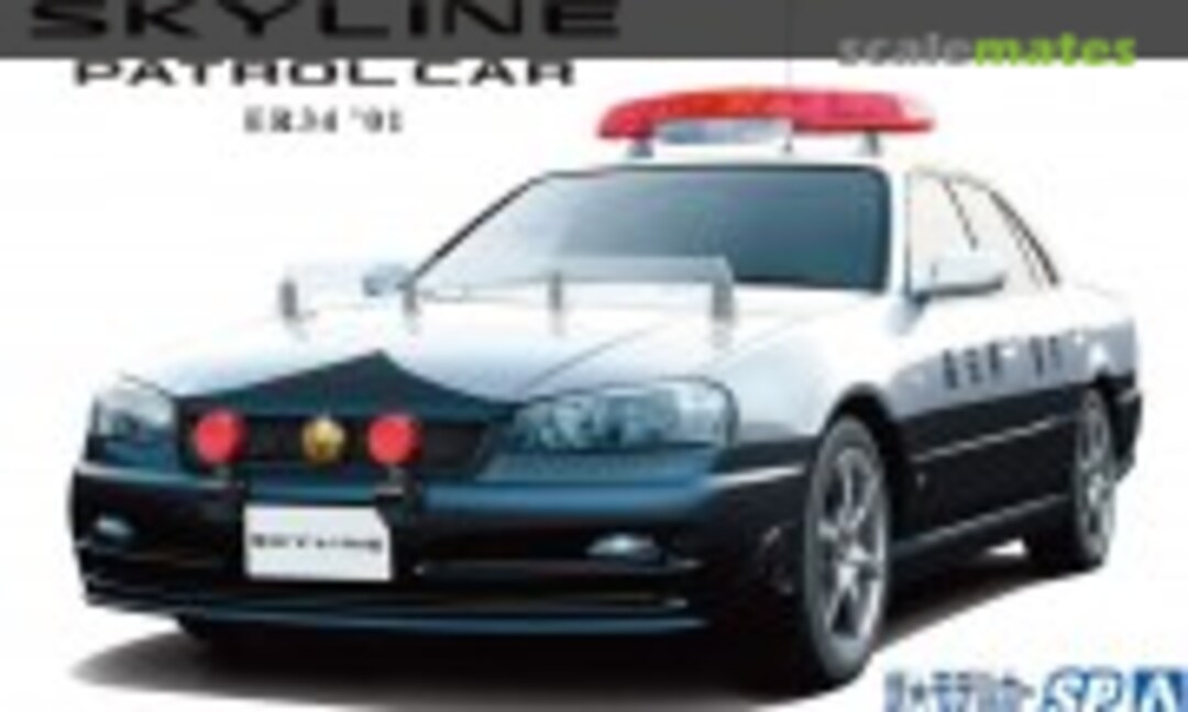 1:24 Nissan ER34 Skyline Patrol Car '01 (Aoshima 061251)