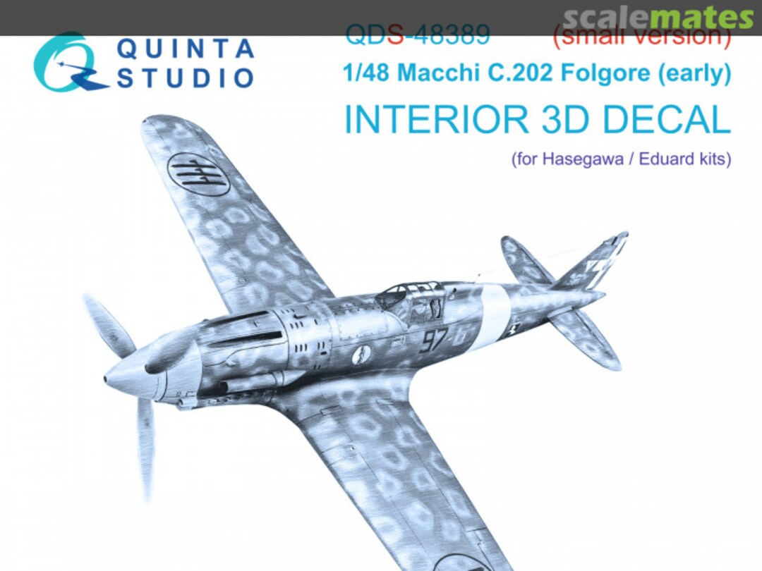 Boxart Macchi C.202 Folgore (Early) interior 3D decals QDS-48389 Quinta Studio