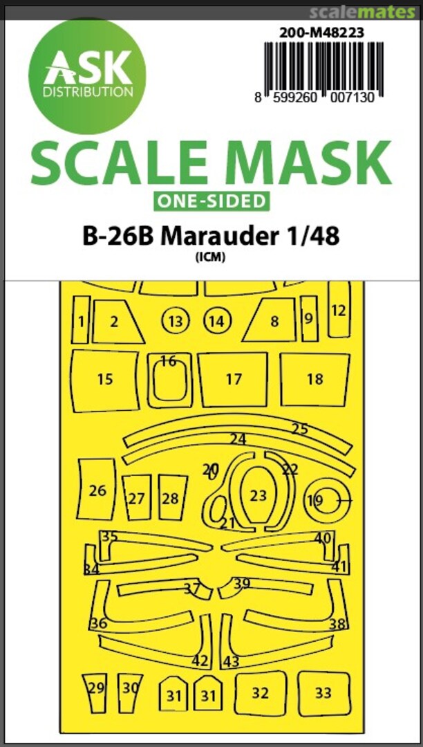 Boxart B-26B Marauder masks 200-M48223 ASK