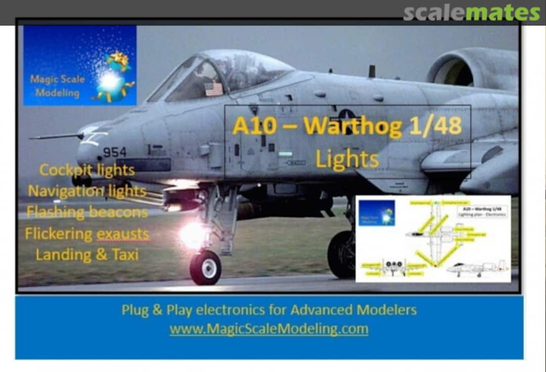 Boxart A-10 Fairchild Warthog - Lighting Kit  MSM-059 Magic Scale Modeling