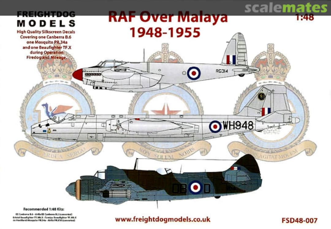 Boxart RAF Over Malaya FSD48-007 Freightdog Models