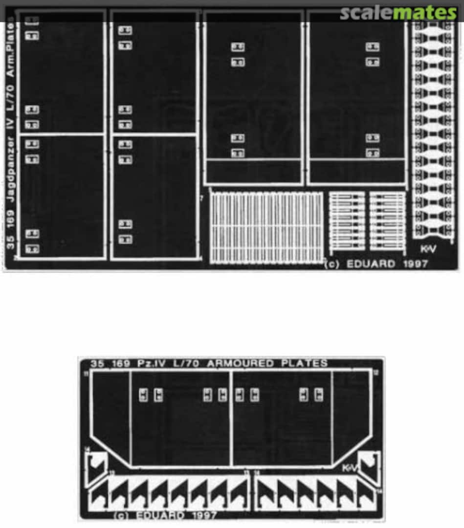 Boxart Jagdpanzer IV L/70 Arm. Plates 35169 Eduard