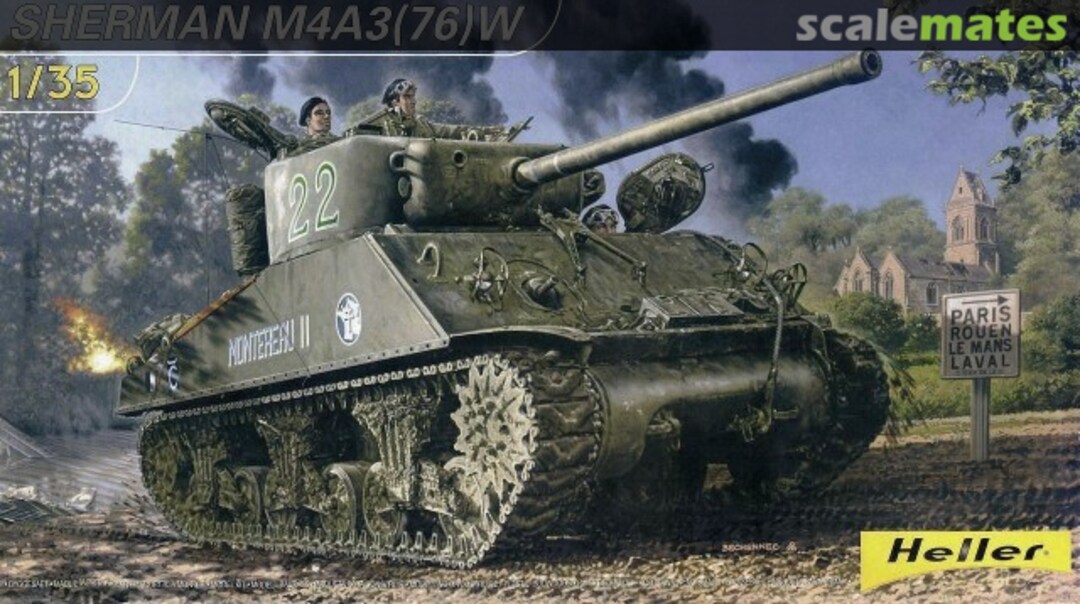 Boxart Sherman M4A3 (76)W 81161 Heller