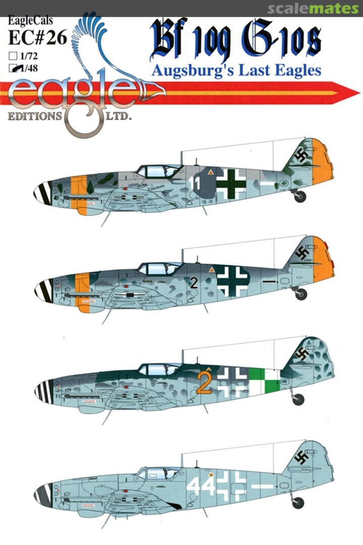 Boxart Bf 109G-10s EagleCals EC48-26 Eagle Editions