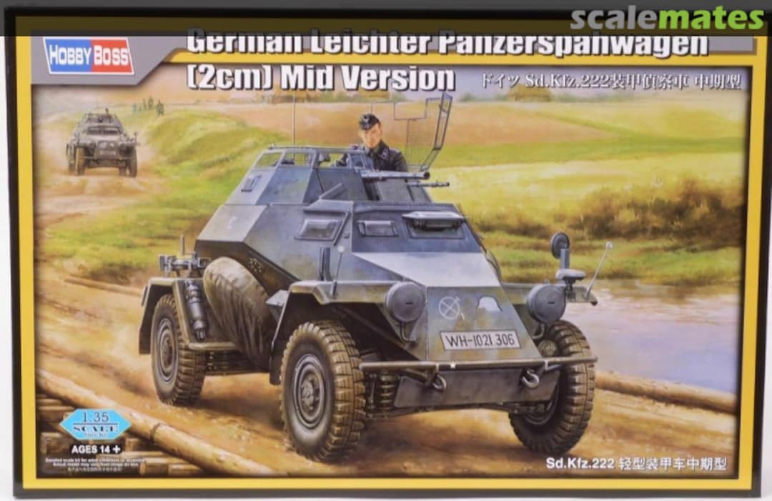 Boxart Leichter Panzerspahwagen (2cm) Sd.Kfz.222 80149 HobbyBoss