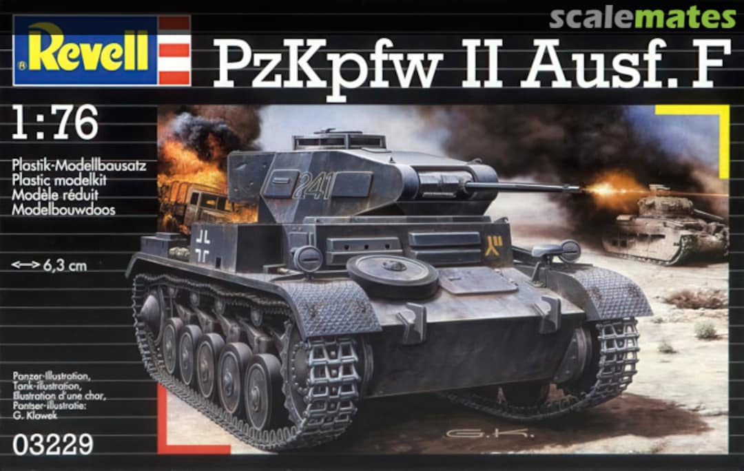 Boxart Pz.Kpfw. II Ausf. F 03229 Revell