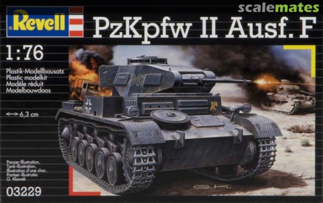 Boxart Pz.Kpfw. II Ausf. F 03229 Revell