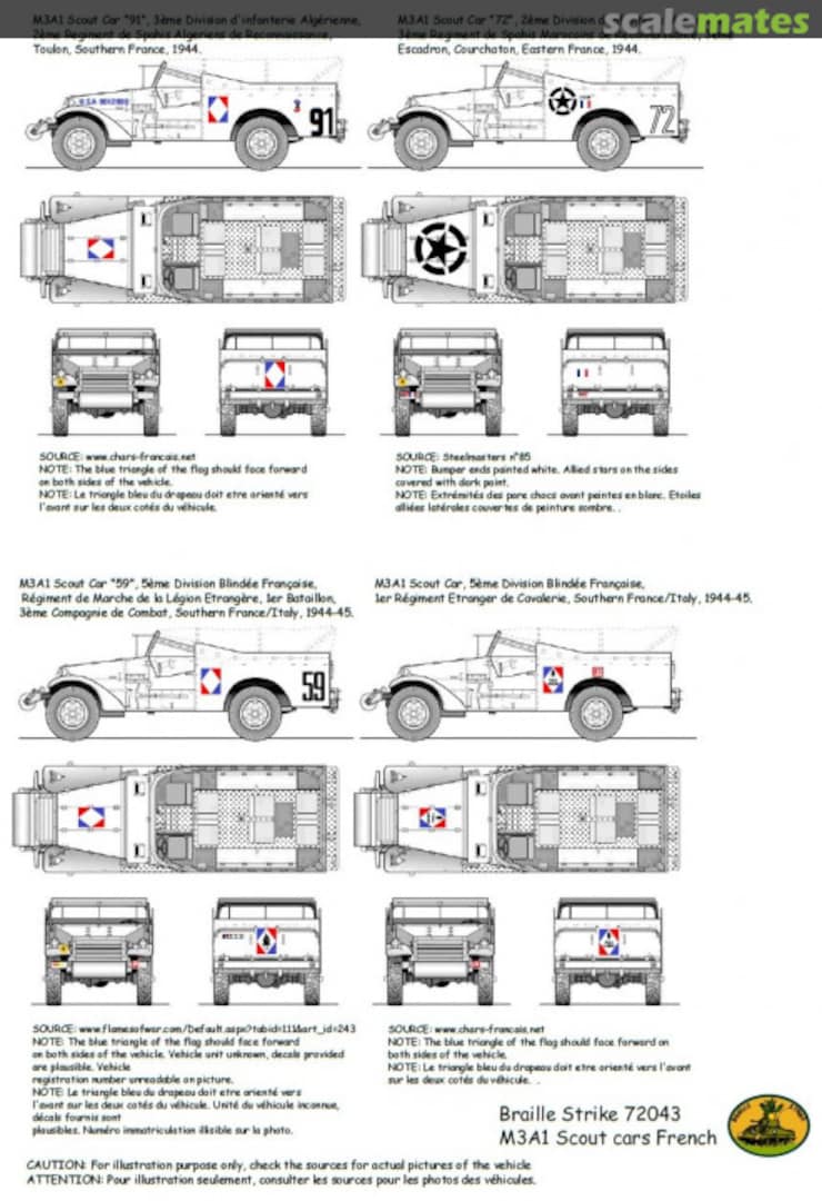 Boxart M3A1 Scout Car 72043 Braille Strike